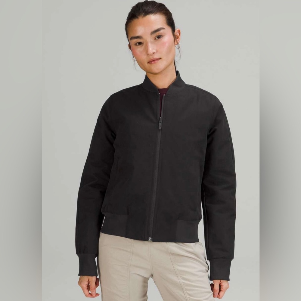 Lululemon Nonstop Bomber Jacket Black Size 2